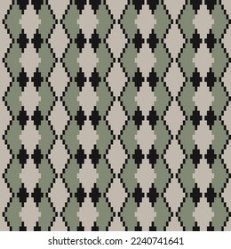 Argyle fair isle seamless pattern design for knitwear, fashion textile, graphics