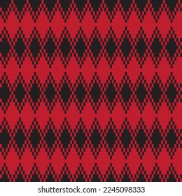 Argyle fair isle seamless pattern design for knitwear, fashion textile, graphics