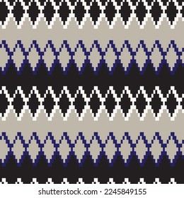 Argyle fair isle seamless pattern design for knitwear, fashion textile, graphics