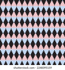 Argyle fair isle seamless pattern design for knitwear, fashion textile, graphics