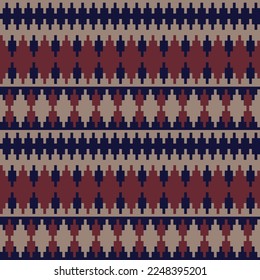 Argyle fair isle seamless pattern design for knitwear, fashion textile, graphics