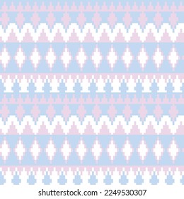 Argyle fair isle seamless pattern design for knitwear, fashion textile, graphics
