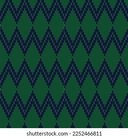 Argyle fair isle seamless pattern design for knitwear, fashion textile, graphics