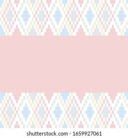 Argyle Geometric Border Template for backgrounds, printing materials, e commerce and etc.