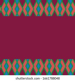 Argyle Geometric Border Template for backgrounds, printing materials, e commerce and etc.