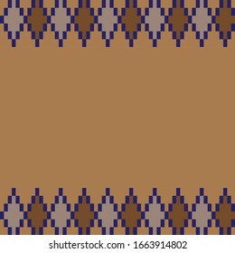 Argyle Geometric Border Template for backgrounds, printing materials, e commerce and etc.
