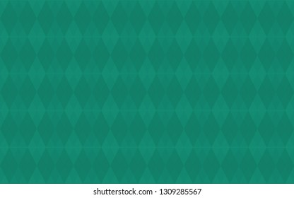 Argyle green seamless pattern.  Colorful background with smooth rhombus. Geometric rhomb vector texture. 