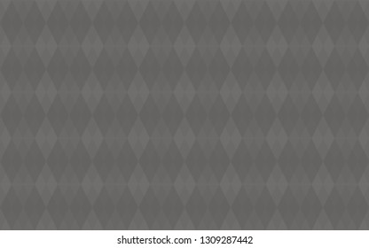 Argyle grey seamless pattern. Diamond shaped background with smooth rhombus. Geometric rhomb vector texture.