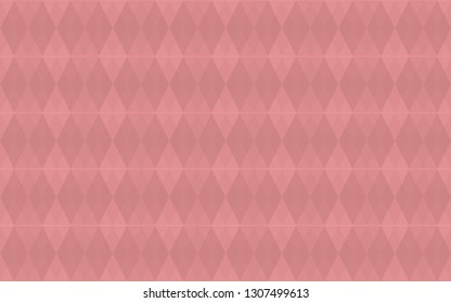 Argyle light pink seamless pattern. Elegant rose color background with smooth rhombus. Geometric rhomb vector texture.