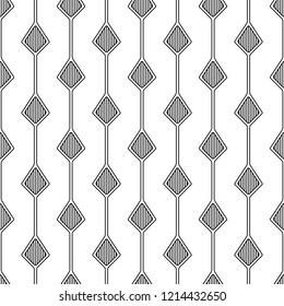 Argyle and line seamless pattern background vector.