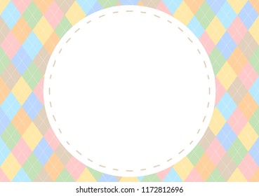 argyle pattern background with copy space