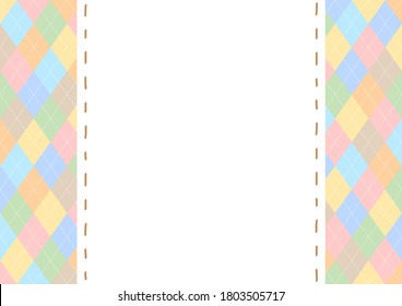 argyle pattern background with copy space