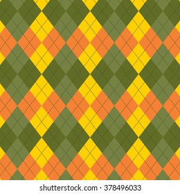 Argyle pattern. Diamond shapes background.