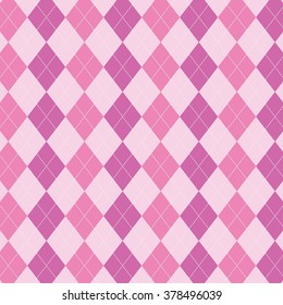 Argyle pattern. Diamond shapes background.