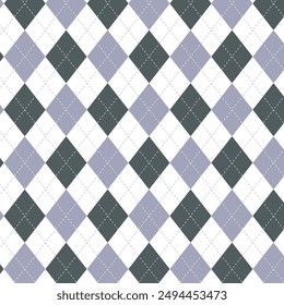 Motif Argyle pour tissus imprimés, textiles, vêtements, fond d'écran et arrière-plans. Design harmonieux  Image vectorielle.