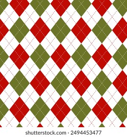 Motif Argyle pour tissus imprimés, textiles, vêtements, fond d'écran et arrière-plans. Design harmonieux  Image vectorielle.