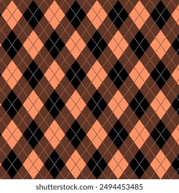 Motif Argyle pour tissus imprimés, textiles, vêtements, fond d'écran et arrière-plans. Design harmonieux  Image vectorielle.