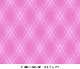 Argyle pattern of geometric rhombus. Harlequin check wallpaper design. Classic diamond shaped textile material for web background, print fabric clothing, sweater, wrapping paper, gift card, invitation