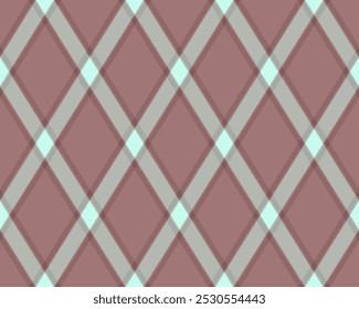 Argyle pattern of geometric rhombus. Harlequin check wallpaper design. Classic diamond shaped textile material for web background, print fabric clothing, sweater, wrapping paper, gift card, invitation