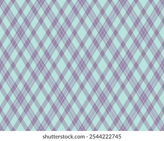 Argyle-Muster von geometrischen Rhombus. Harlequin Check Tapete Design. Klassisches diamantförmiges Textilmaterial für Webhintergrund, Stoffdruck Kleidung, Pullover, Einwickelpapier, Geschenkkarte, Einladung