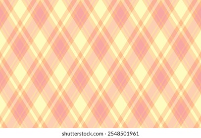 Argyle pattern of geometric rhombus. Harlequin check wallpaper design. Classic diamond shaped textile material for web background, print fabric clothing, sweater, wrapping paper, gift card, invitation