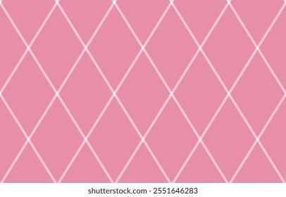 Argyle pattern of geometric rhombus. Harlequin check wallpaper design. Classic diamond shaped textile material for web background, print fabric clothing, sweater, wrapping paper, gift card, invitation