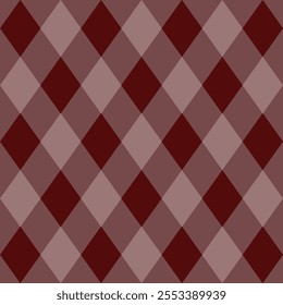 Argyle pattern of geometric rhombus. Harlequin design. Classic diamond shaped textile material for gift wrapping paper, socks, sweater, jumper, other modern textile or paper design.