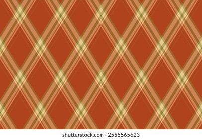 Argyle pattern of geometric rhombus. Harlequin check wallpaper design. Classic diamond shaped textile material for web background, print fabric clothing, sweater, wrapping paper, gift card, invitation