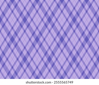 Argyle pattern of geometric rhombus. Harlequin check wallpaper design. Classic diamond shaped textile material for web background, print fabric clothing, sweater, wrapping paper, gift card, invitation