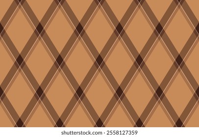 Argyle pattern of geometric rhombus. Harlequin check wallpaper design. Classic diamond shaped textile material for web background, print fabric clothing, sweater, wrapping paper, gift card, invitation