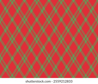 Argyle pattern of geometric rhombus. Harlequin check wallpaper design. Classic diamond shaped textile material for web background, print fabric clothing, sweater, wrapping paper, gift card, invitation