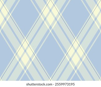 Argyle pattern of geometric rhombus. Harlequin check wallpaper design. Classic diamond shaped textile material for web background, print fabric clothing, sweater, wrapping paper, gift card, invitation