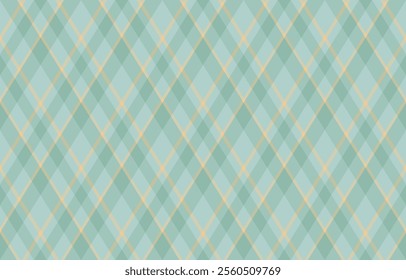 Argyle pattern of geometric rhombus. Harlequin check wallpaper design. Classic diamond shaped textile material for web background, print fabric clothing, sweater, wrapping paper, gift card, invitation