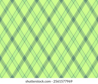 Argyle pattern of geometric rhombus. Harlequin check wallpaper design. Classic diamond shaped textile material for web background, print fabric clothing, sweater, wrapping paper, gift card, invitation