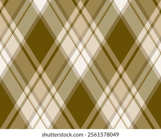 Argyle pattern of geometric rhombus. Harlequin check wallpaper design. Classic diamond shaped textile material for web background, print fabric clothing, sweater, wrapping paper, gift card, invitation