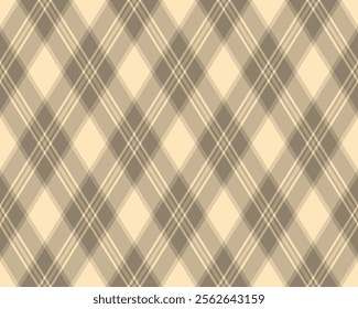 Argyle pattern of geometric rhombus. Harlequin check wallpaper design. Classic diamond shaped textile material for web background, print fabric clothing, sweater, wrapping paper, gift card, invitation