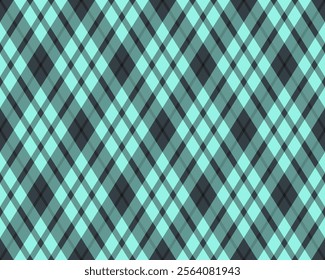 Argyle pattern of geometric rhombus. Harlequin check wallpaper design. Classic diamond shaped textile material for web background, print fabric clothing, sweater, wrapping paper, gift card, invitation