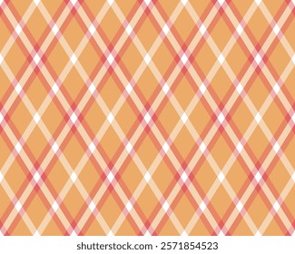 Argyle pattern of geometric rhombus. Harlequin check wallpaper design. Classic diamond shaped textile material for web background, print fabric clothing, sweater, wrapping paper, gift card, invitation