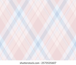 Argyle pattern of geometric rhombus. Harlequin check wallpaper design. Classic diamond shaped textile material for web background, print fabric clothing, sweater, wrapping paper, gift card, invitation