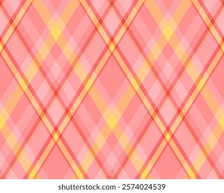 Argyle pattern of geometric rhombus. Harlequin check wallpaper design. Classic diamond shaped textile material for web background, print fabric clothing, sweater, wrapping paper, gift card, invitation