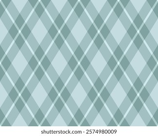 Argyle pattern of geometric rhombus. Harlequin check wallpaper design. Classic diamond shaped textile material for web background, print fabric clothing, sweater, wrapping paper, gift card, invitation