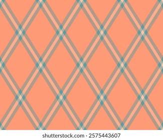 Argyle pattern of geometric rhombus. Harlequin check wallpaper design. Classic diamond shaped textile material for web background, print fabric clothing, sweater, wrapping paper, gift card, invitation