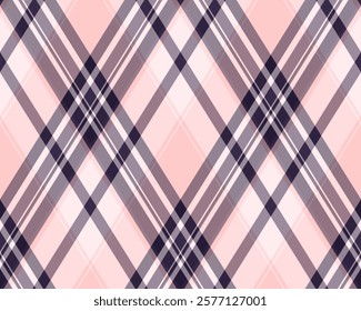 Argyle pattern of geometric rhombus. Harlequin check wallpaper design. Classic diamond shaped textile material for web background, print fabric clothing, sweater, wrapping paper, gift card, invitation