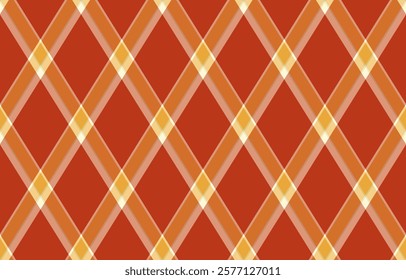 Argyle pattern of geometric rhombus. Harlequin check wallpaper design. Classic diamond shaped textile material for web background, print fabric clothing, sweater, wrapping paper, gift card, invitation