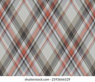 Argyle pattern of geometric rhombus. Harlequin check wallpaper design. Classic diamond shaped textile material for web background, print fabric clothing, sweater, wrapping paper, gift card, invitation