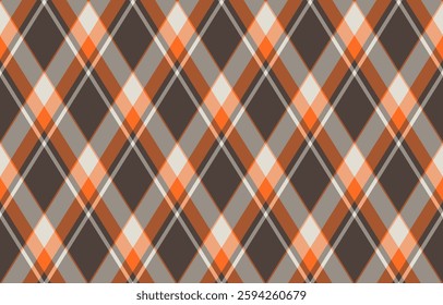 Argyle pattern of geometric rhombus. Harlequin check wallpaper design. Classic diamond shaped textile material for web background, print fabric clothing, sweater, wrapping paper, gift card, invitation