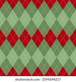 Argyle pattern of geometric rhombus. Harlequin design. Classic diamond shaped textile material for gift wrapping paper, socks, sweater, jumper, other modern textile or paper design.	