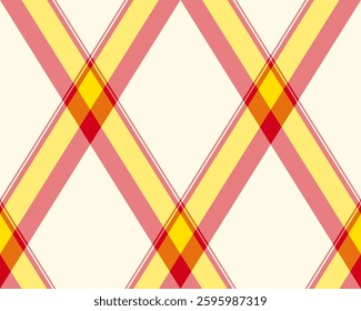 Argyle pattern of geometric rhombus. Harlequin check wallpaper design. Classic diamond shaped textile material for web background, print fabric clothing, sweater, wrapping paper, gift card, invitation