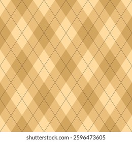Argyle pattern of geometric rhombus. Harlequin design. Classic diamond shaped textile material for gift wrapping paper, socks, sweater, jumper, other modern textile or paper design.
