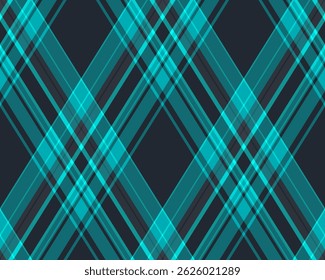 Argyle pattern of geometric rhombus. Harlequin check wallpaper design. Classic diamond shaped textile material for web background, print fabric clothing, sweater, wrapping paper, gift card, invitation